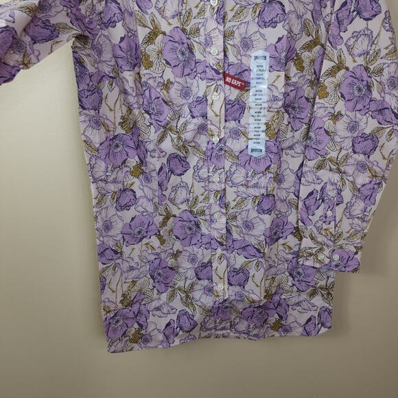 Duluth Wrinklefighter Tunic in Pink Floral Size M - Picture 3 of 9